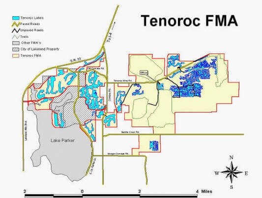 Lake Tenoroc, FL 1 Tenoroc Mine Florida - Tenoroc lake